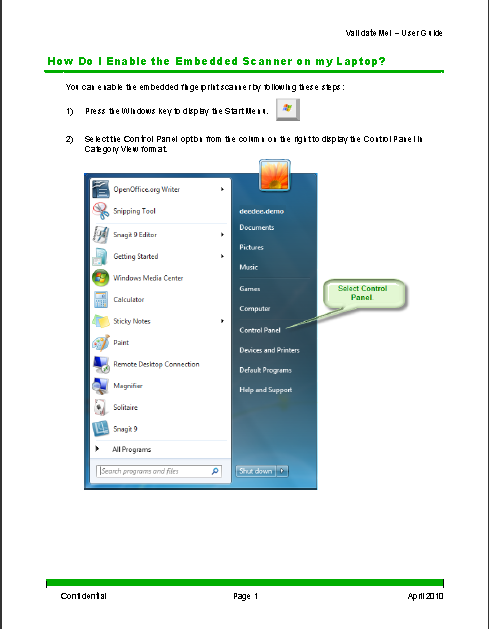 enable embedded scanner